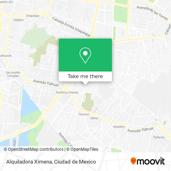 Alquiladora Ximena map