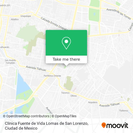 Clínica Fuente de Vida Lomas de San Lorenzo map