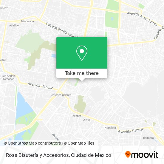 Ross Bisutería y Accesorios map