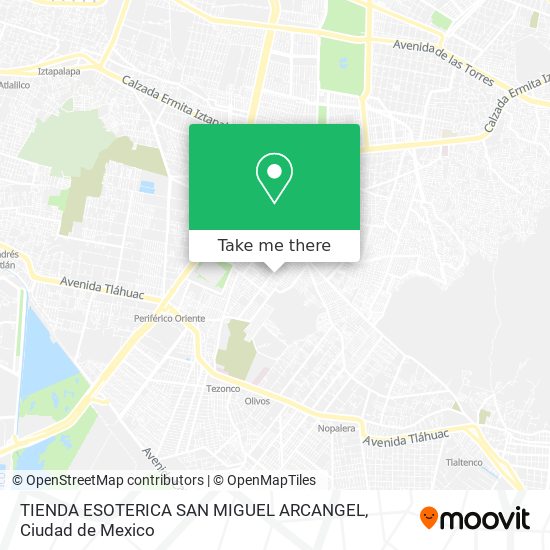 TIENDA ESOTERICA SAN MIGUEL ARCANGEL map
