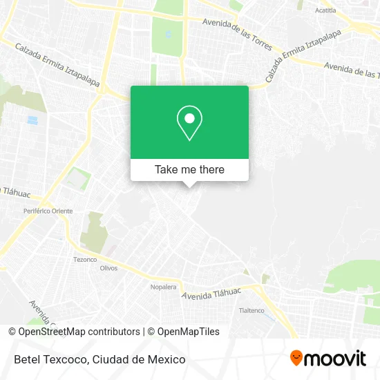 Betel Texcoco map