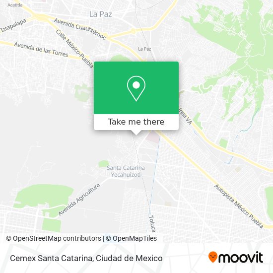 Cemex Santa Catarina map