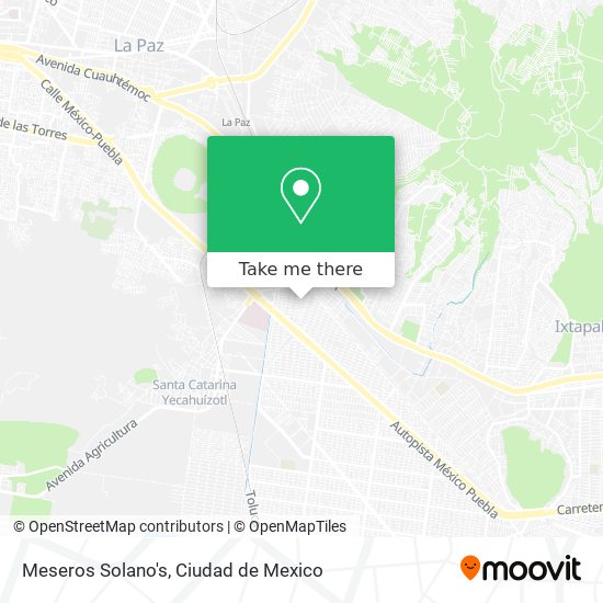 Mapa de Meseros Solano's