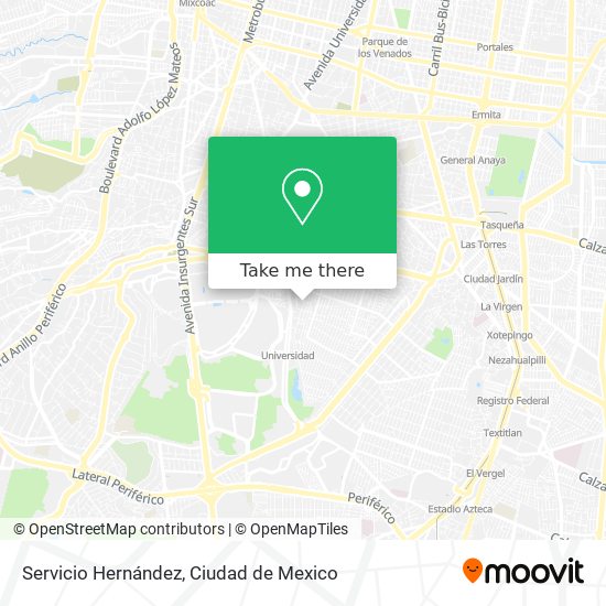 Servicio Hernández map