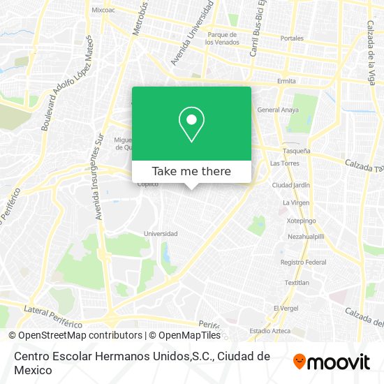 Centro Escolar Hermanos Unidos,S.C. map