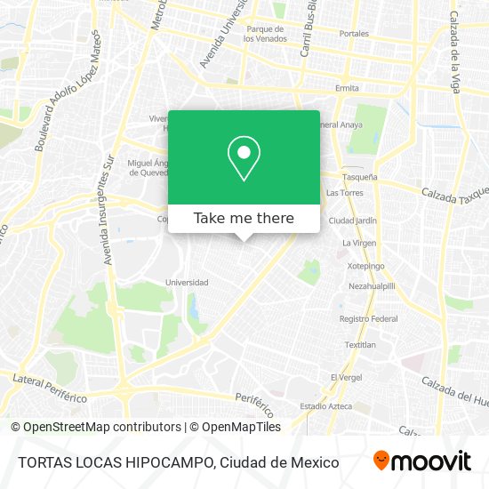 Mapa de TORTAS LOCAS HIPOCAMPO