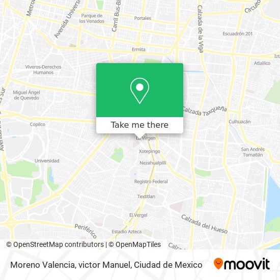 Moreno Valencia, victor Manuel map
