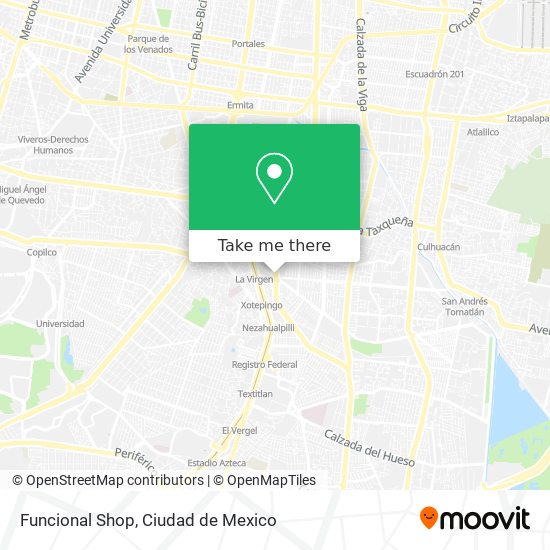 Mapa de Funcional Shop