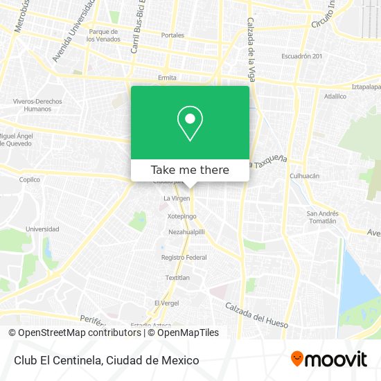 How to get to Club El Centinela in Benito Juárez by Bus, Metro or Train?