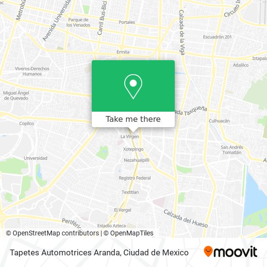 Tapetes Automotrices Aranda map
