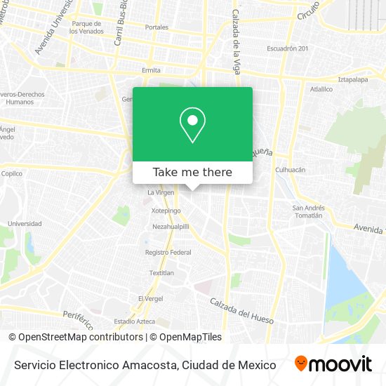 Servicio Electronico Amacosta map