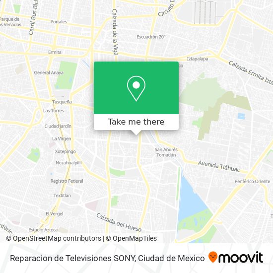 Reparacion de Televisiones SONY map