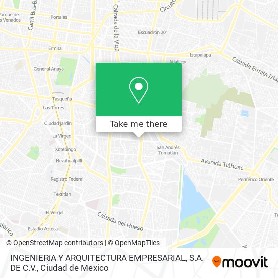 Mapa de INGENIERíA Y ARQUITECTURA EMPRESARIAL, S.A. DE C.V.