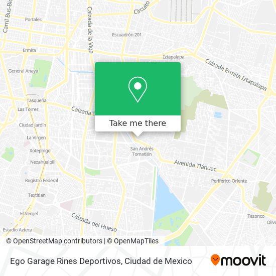 Mapa de Ego Garage Rines Deportivos