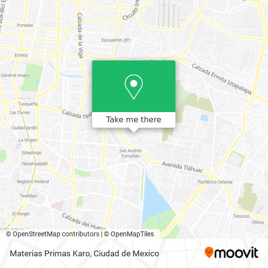 Materias Primas Karo map