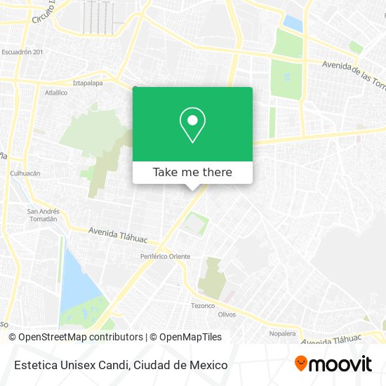 Estetica Unisex Candi map
