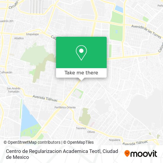 Centro de Regularizacion Academica Teotl map