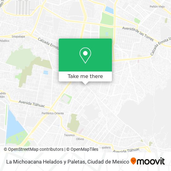 La Michoacana Helados y Paletas map