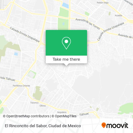 El Rinconcito del Sabor map