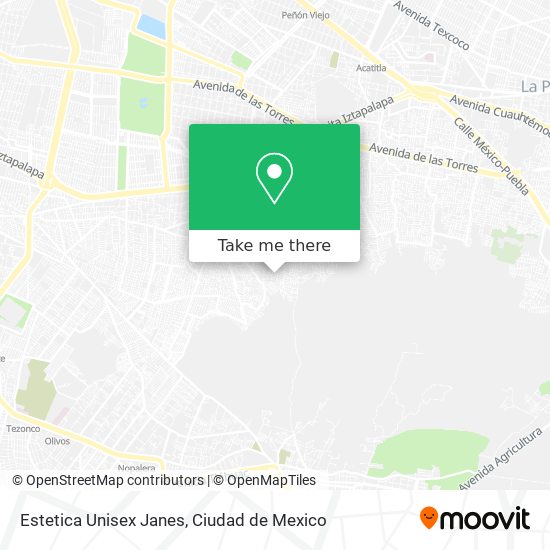 Mapa de Estetica Unisex Janes