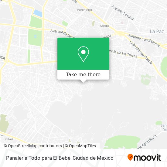 Panaleria Todo para El Bebe map