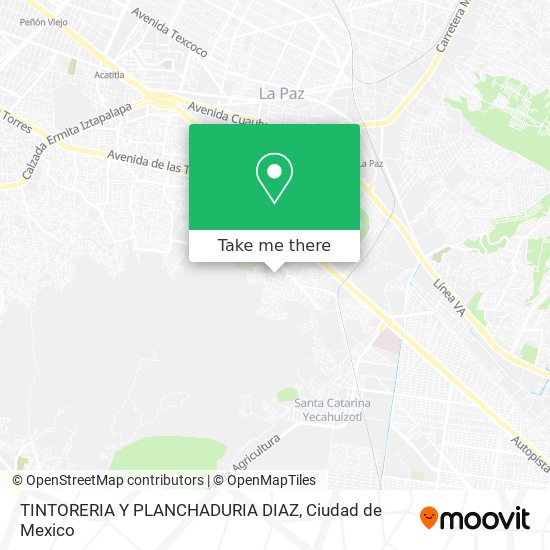 TINTORERIA Y PLANCHADURIA DIAZ map