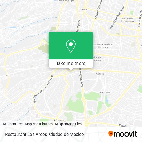 Mapa de Restaurant Los Arcos