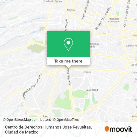 Centro de Derechos Humanos José Revueltas map