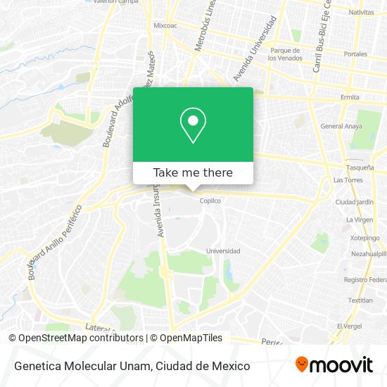 Genetica Molecular Unam map