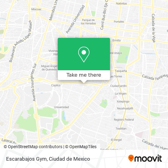 Escarabajos Gym map