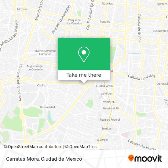 Carnitas Mora map