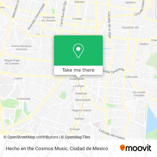 Hecho en the Cosmos Music map