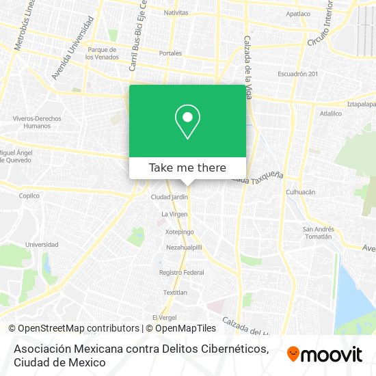 Asociación Mexicana contra Delitos Cibernéticos map