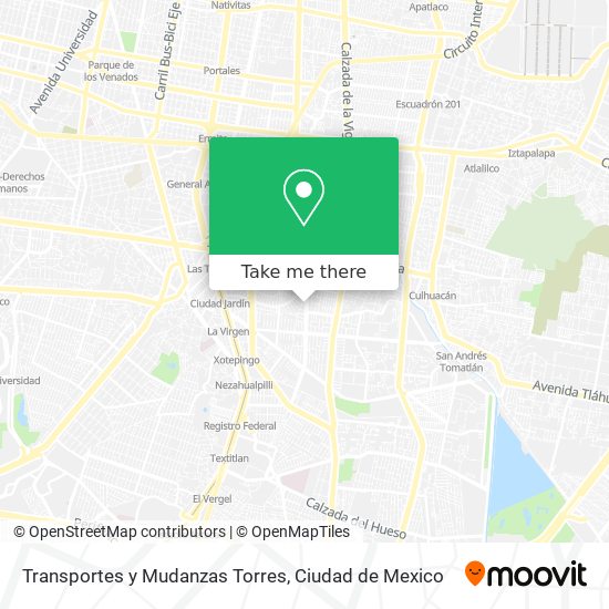 Transportes y Mudanzas Torres map