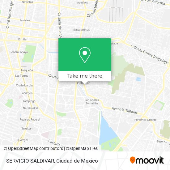 SERVICIO SALDIVAR map