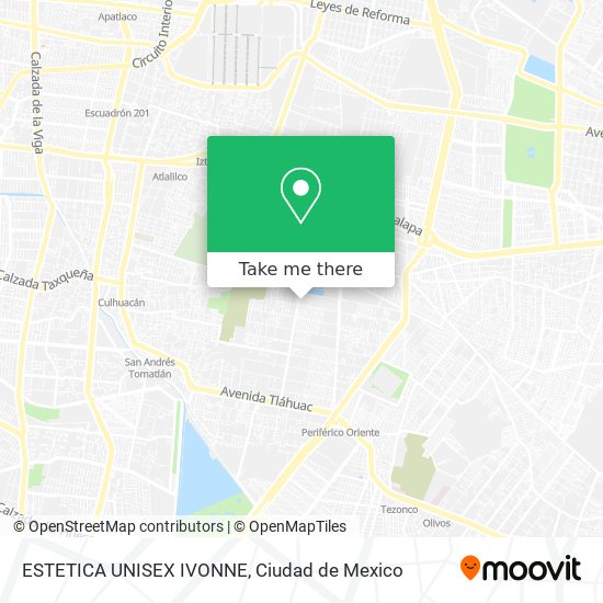Mapa de ESTETICA UNISEX IVONNE