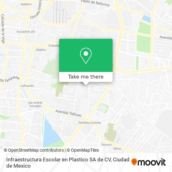 Infraestructura Escolar en Plastico SA de CV map