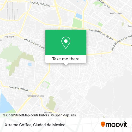 Mapa de Xtreme Coffee