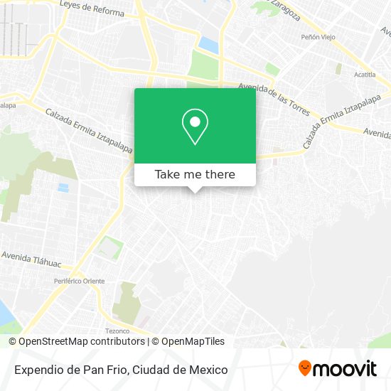 Mapa de Expendio de Pan Frio