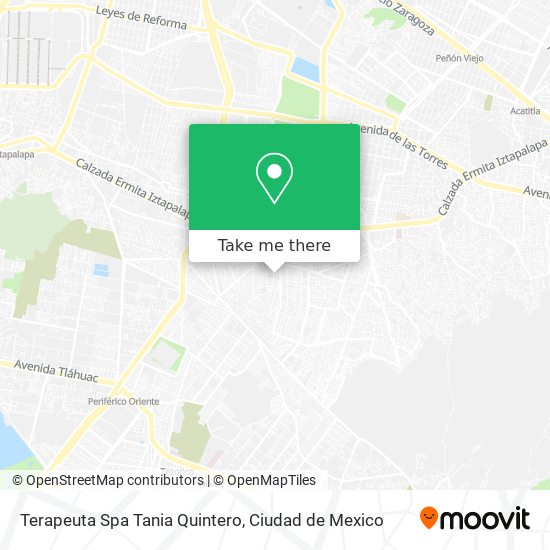Terapeuta Spa Tania Quintero map