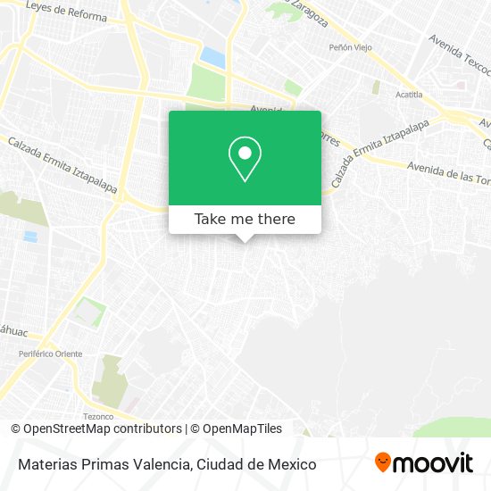Materias Primas Valencia map