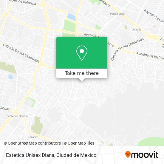 Estetica Unisex Diana map