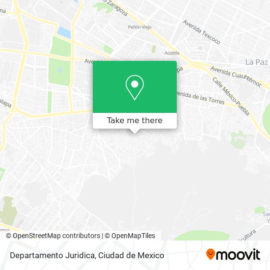 Departamento Juridica map