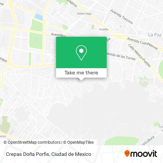 Mapa de Crepas Doña Porfis