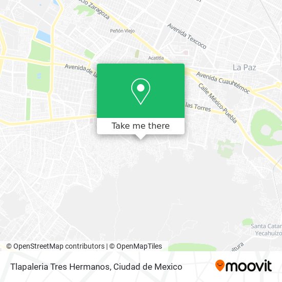 Mapa de Tlapaleria Tres Hermanos