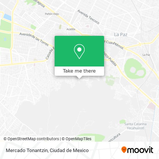 Mercado Tonantzin map