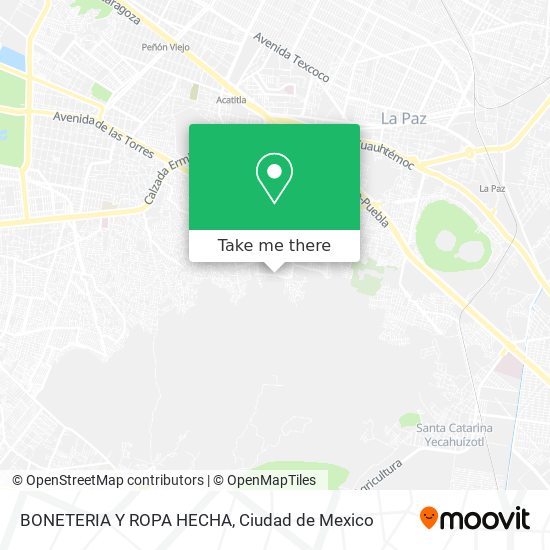 Mapa de BONETERIA Y ROPA HECHA
