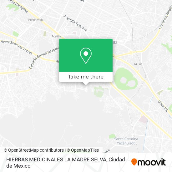 HIERBAS MEDICINALES LA MADRE SELVA map