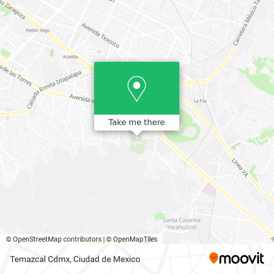 Temazcal Cdmx map