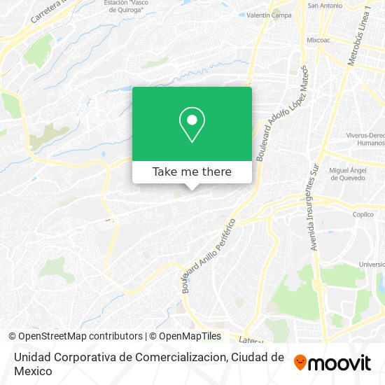 Mapa de Unidad Corporativa de Comercializacion